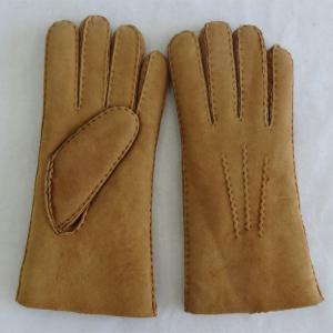 Quality Sheepskin Merino Lamb Fur Lined Leather Shearling Gloves wholesale