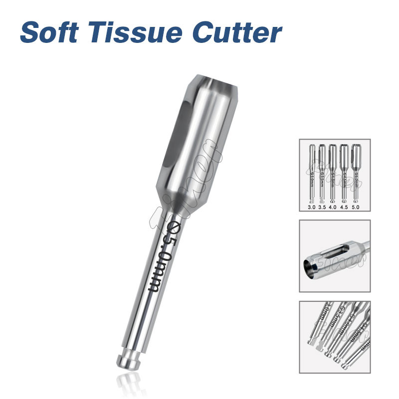 Soft Tissue Cutter Depth Marked Trephine Drill Cutting Dental Implant Surgical Drill