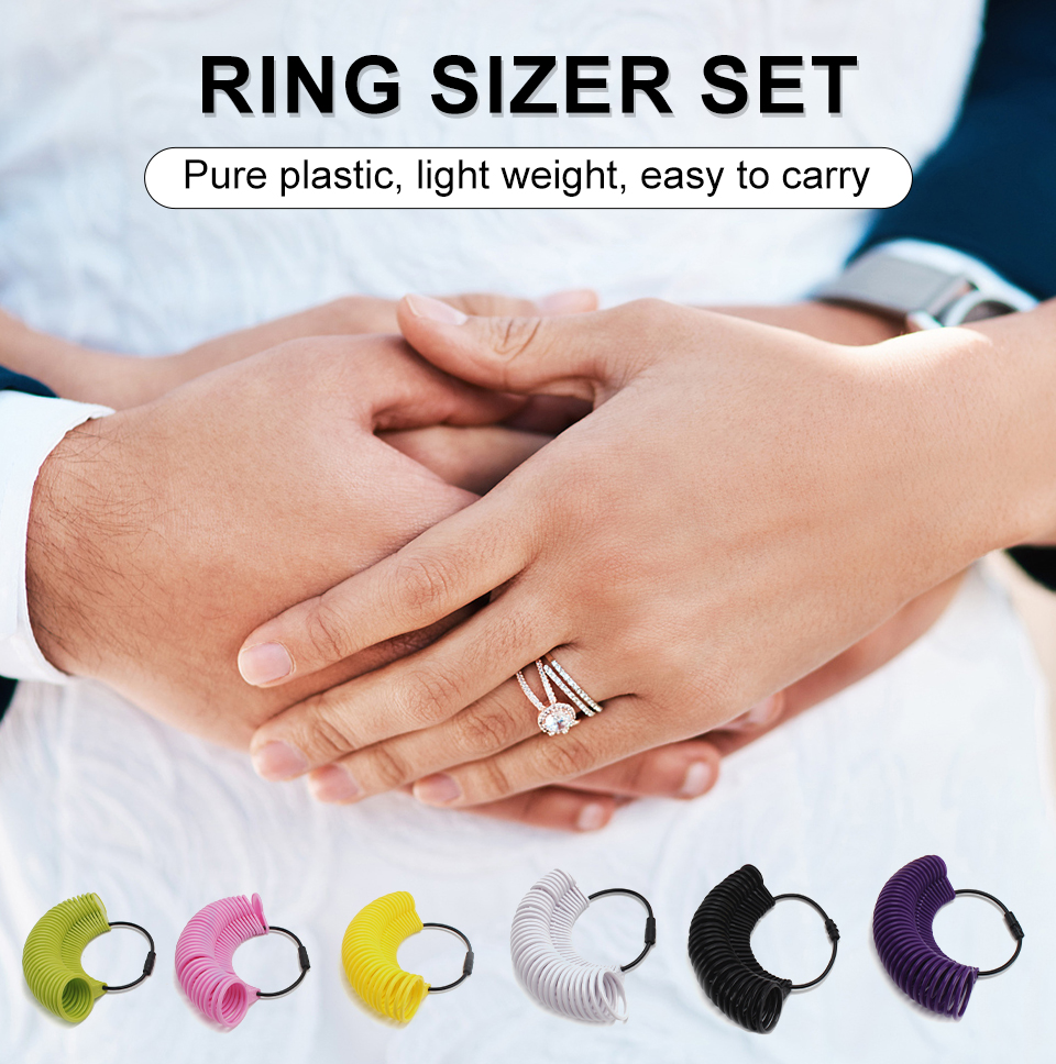 US/UK/HK size Jewelry Accessories Tools Plastic Ring Finger Gauge