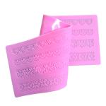 OEM / ODM Silicone Cute Cake Lace Mat , Silicone Lace Mats For Cake