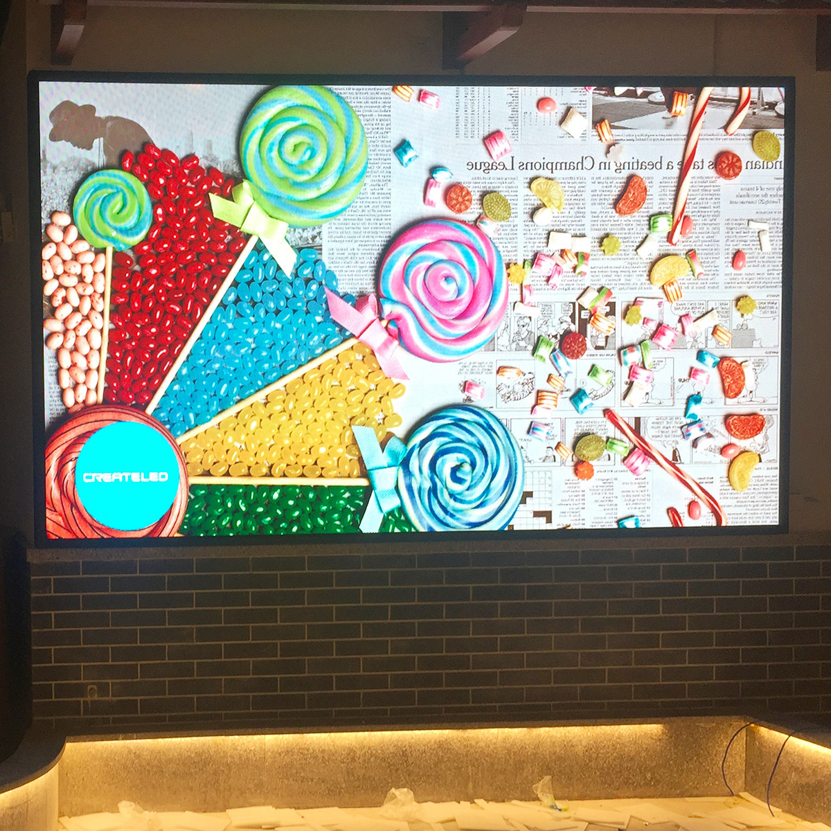 P4 Indoor Full Color LED Display Screen 320*160mm meeting room use