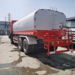 6x4 20M3 Used Water Tanker Truck , Used Howo Water Bowser Truck