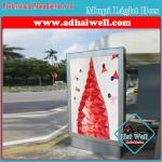 Outdoor Lateral LED Mupi Scrolling Light Box on Street