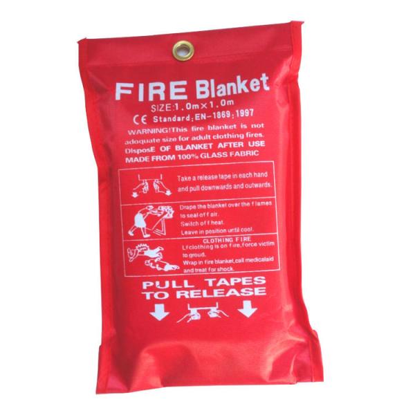 No Coating EN 1869 Fire Blanket Heat Resistant Fire Extinguishing Blanket 1.1*1