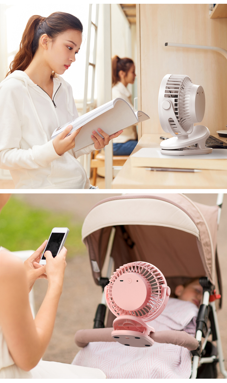 Clip Up Desktop Fans For Personal Space / Home Cooling Fans Portable Clip