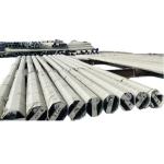 40FT 2 Segments 345Mpa Metal Utility Pole Octagonal Hot Dip Galvanized Steel