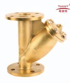 Quality yomtey brass flanged strainer wholesale