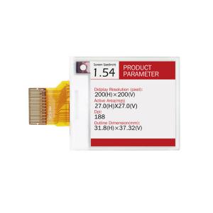 Quality 1.54in E Ink Display Module 200X200 LVDS Graphic E Ink Display wholesale