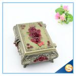 Pierced Earring Jewelry Box Silver Plated Jewelry Box Vintage Jewelry Box