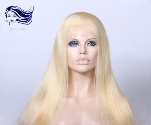 Quality Straight Blonde Full Lace Wigs Human Hair , Full Lace Wigs Virgin Hair wholesale