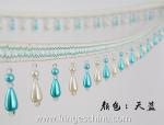 Handmade fashionable chain beads lace tassels fringes for curtain/sofa/pillow