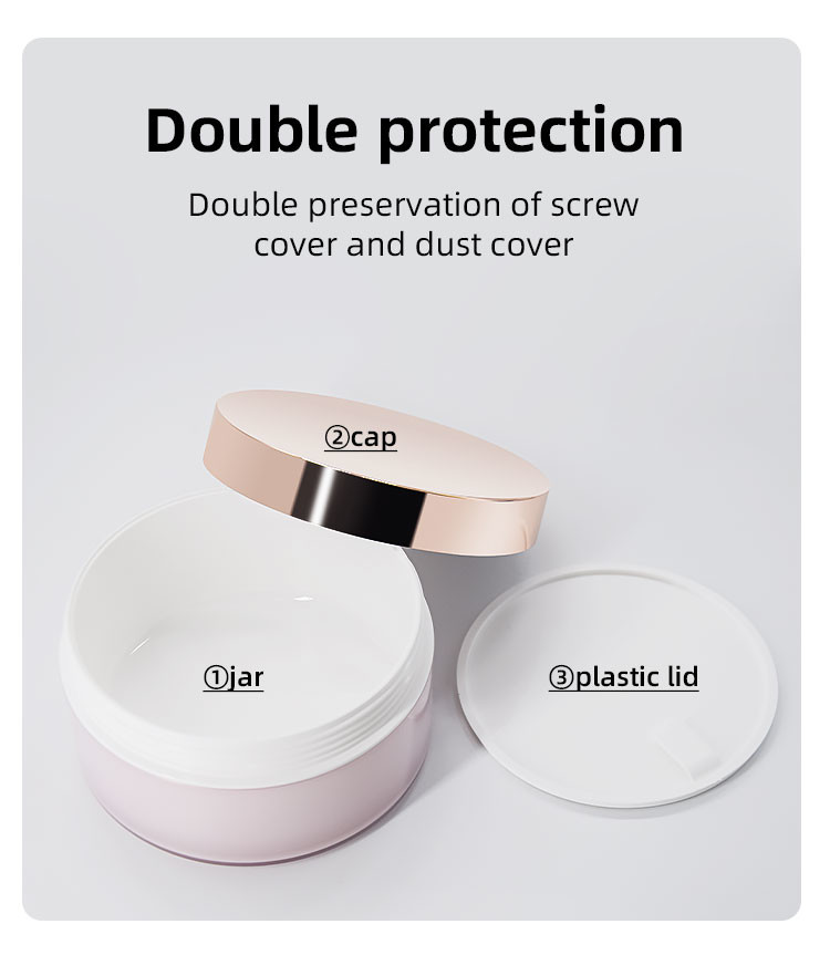 200g Customized Color and Customized Logo Cream Jar AS PP Cosmetic Jars For Face / Body Moisturizing UKC04