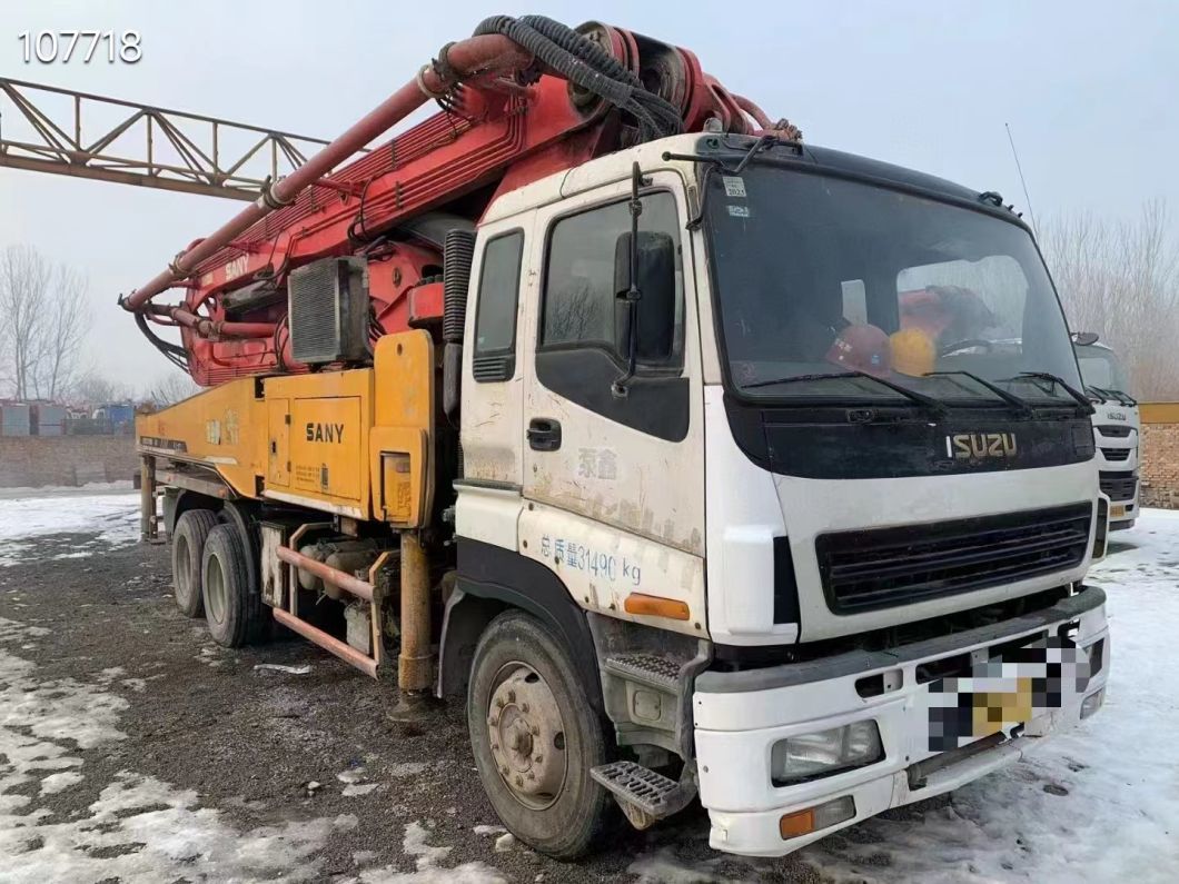 2010 Used Concrete Pump Truck 46m Concrete Mixer Machine Mercedes Isuzu Truck Mounted Pump
