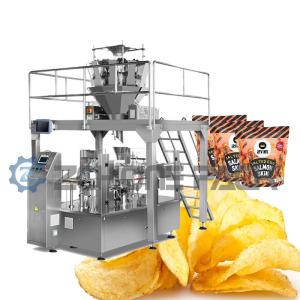 Quality Potato Chips Granule Packing Machine Eight Stations With Multi Head Scale wholesale