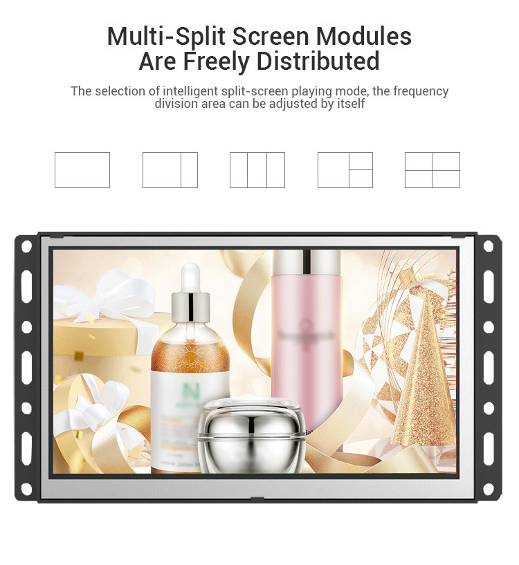 Metal Case Industrial Open Frame LCD Monitor Interactive For Advertising AIO