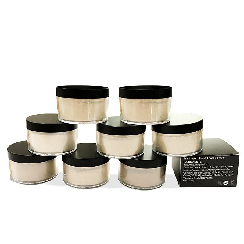 Sunscreen Waterproof 6c Color Loose Mineral Powder Translucent Vegan Cosmetics