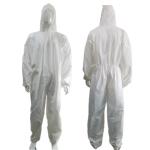 55gsm-70gsm Micro-porous Hooded Waterproof Protective Clothing for PPE CE Type5