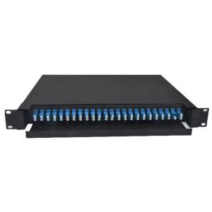 Quality LC Duplex Fiber Optic Patch Panel 430x200x46mm Metal wholesale