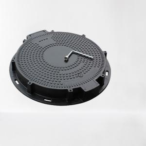 Quality Anti Corrosion Fiberglass Manhole Cover , Reinforced Plastic Round Sewer Cover wholesale