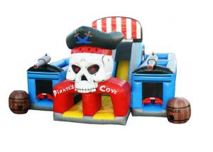 Quality OEM Bouncy Castle Assault Course , Blow Up Bounce House Hallowmas Theme Hallowmas wholesale
