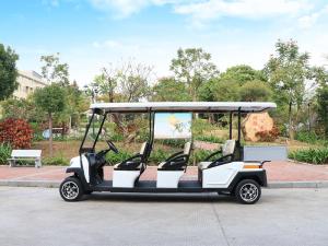 Quality 6 Passenger Electric Sightseeing Car Mini Bus with Rear Small Cargo wholesale