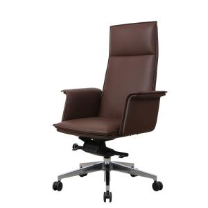 Quality Brown Ergonomic Task Chair 70mm Exclusive Modern Leather PC Gaming Chair wholesale