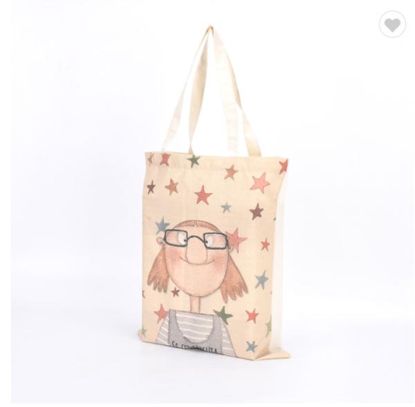 Cheap Customized 100gsm Sublimation Cotton Fabric Bag Canvas Cloth Shopping Bag for sale