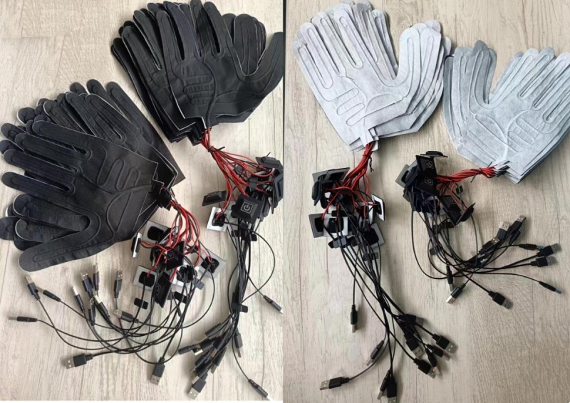 Gloves Heating Pad 5V With USB Plug switch button Three Level Temperature