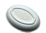 Oval 262.5x197x20.1mm Biodegradable Sugarcane Bagasse Plates