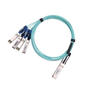 China Extreme Networks Active Optical Cable , 100G QSFP28 to 4 SFP28 Aoc Cable Cisco on sale