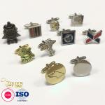 Nickel Plated Metal Cufflink Exclusive Promotional Gift Souvenir Custom