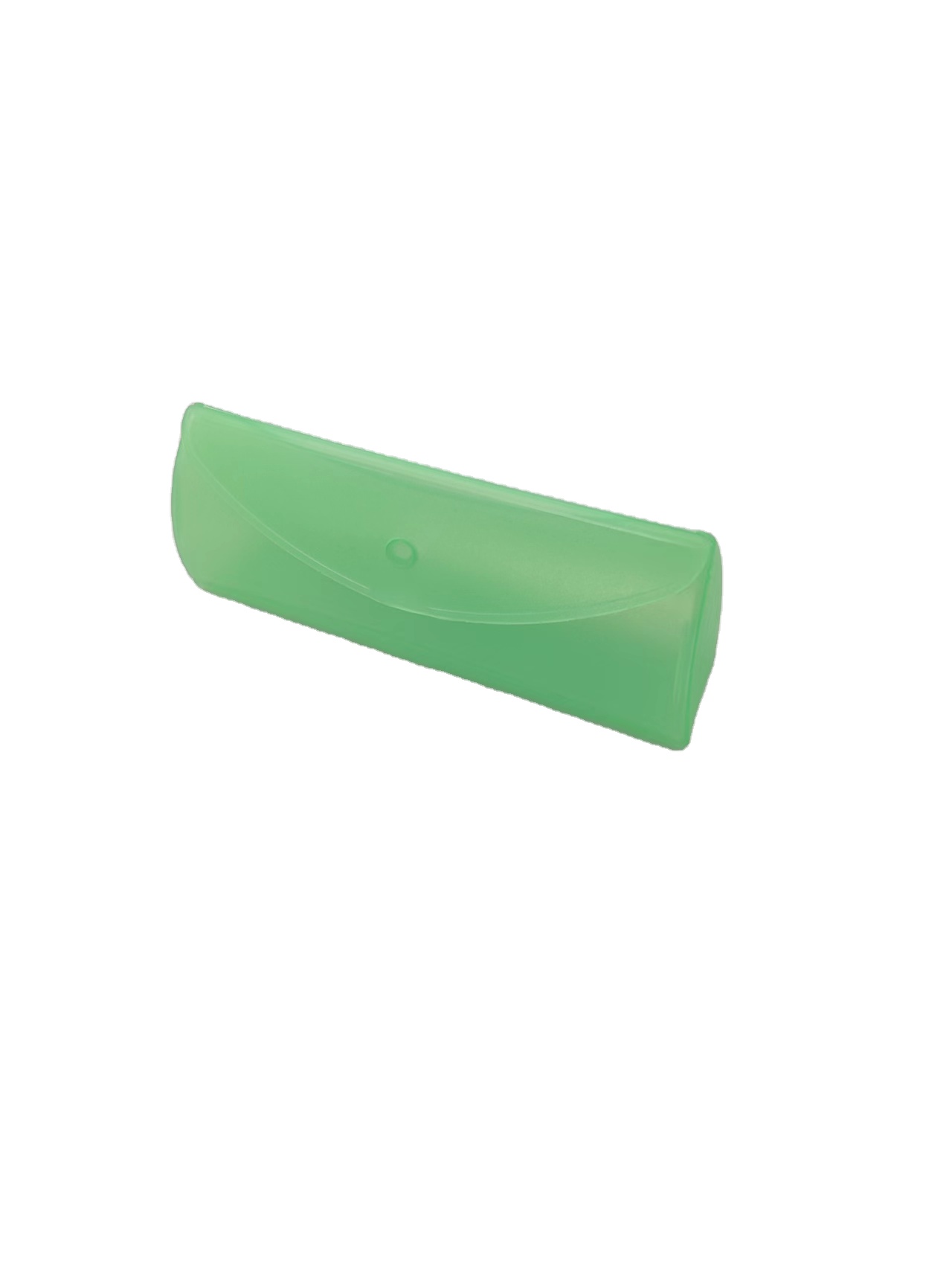 Customizable Green Plastic Eyeglass Case Scratch Resistant Irregular