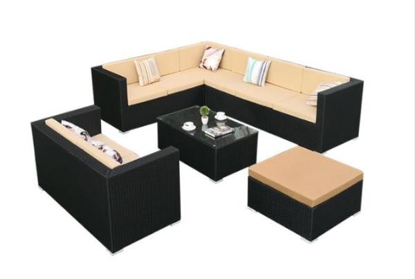 Leisure Aluminium PE Rattan patio Backyard Sofa sets wicker Outdoor Garden sofa