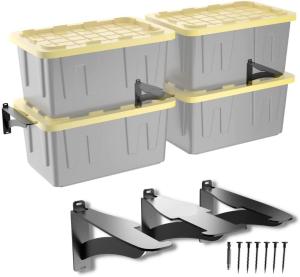Quality Stocked Wall-Mounted Storage Shelf Tote Rack for Ceiling Mount Garage Storage Rack wholesale