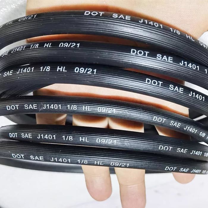 3.2*10.5mm Custom Rubber Brake Lines OEM With Protective Cover