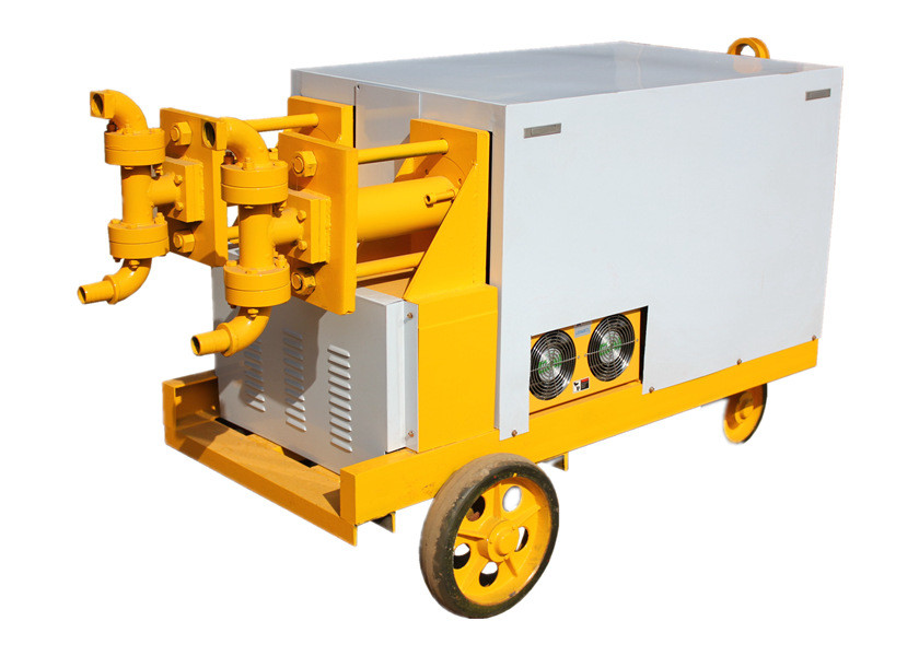 Yellow 7.5kw Mobile Grout Pump Cement Injection Grouting Machine Customized