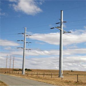 Quality CO2 Welding 12m Steel Utility Poles Minmum Yield Strength Material wholesale