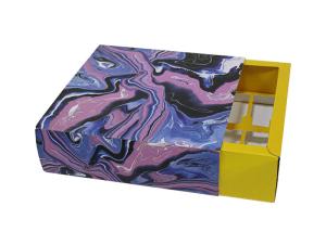 Quality Yellow Cardboard Packaging Box Hot Stamping For Gift Wrapping wholesale