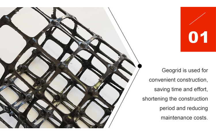 Road Construction Chinese Design Style Outdoor Farm Fence Geocomposite PP Geogrid for Parking