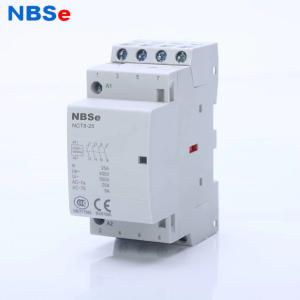 Quality Din Rail 4 Pole Contactor , Electric Motor Contactor 25A Normally Open wholesale