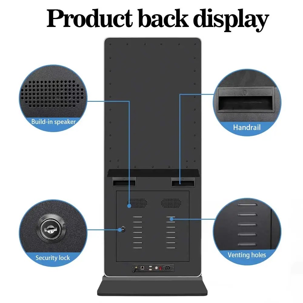 Colorful High Brightness Floor Standing Touch Screen Kiosk Android 7.1 9.0 11