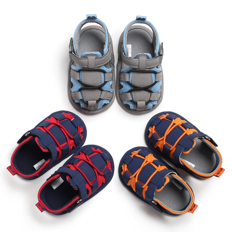 New style Cotton fabric Soft sole Outdoor barefoot cool toddler boy baby sandals