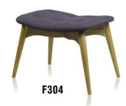 Quality America style mid century ottoman with wood leg wholesale