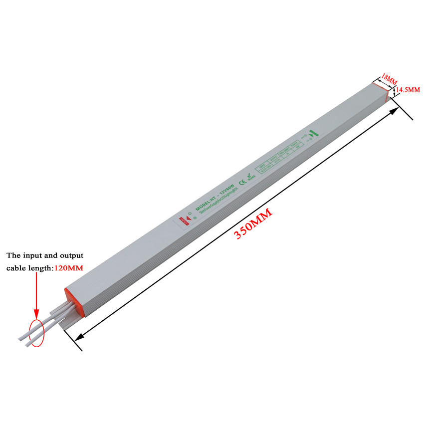 24v 60w New Slim strip light power supply IP20 LED transformer Adapter