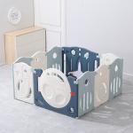 Space Theme Kids Playpen Game Fence Blue