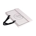 Ribbon Handle Paper Packaging Bags for Clothing White Art Paper Offset Printing