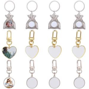Quality Sublimation Christmas Gift Bag Key Chain Pendant Sublimation Keyring wholesale