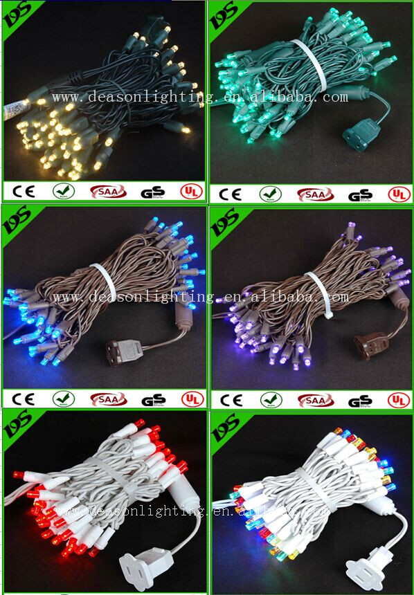 70 5mm Blue LED Christmas Lights