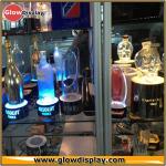 Silvery Acrylic LED Wine Light Up Bottle Display / Bar Bottle Display