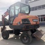 Used Construction Machinery Rubber Wheel Excavator Doosan DX60W 5700kg Machine